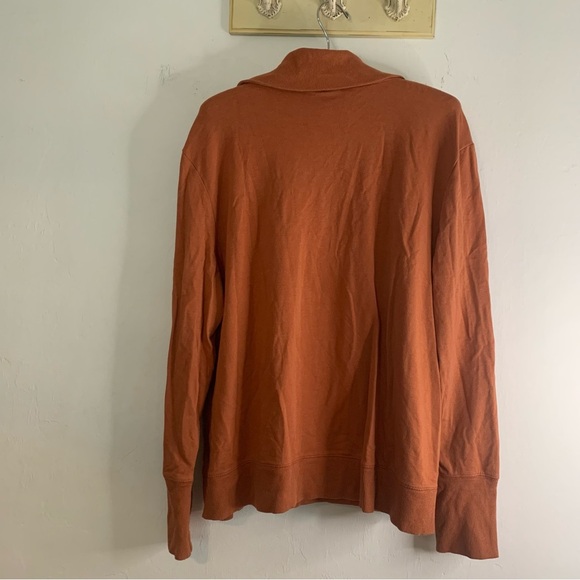 Amazon Essentials Sweater  Cowl Neck Orange Womens Sz XL Long Sleeve Turtleneck - Picture 11 of 13